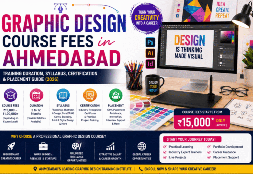 Graphic Design Course Fees in Ahmedabad: Training Duration, Syllabus, Certification & Placement Guide