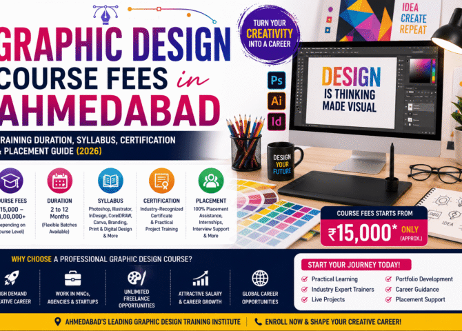 Graphic Design Course Fees in Ahmedabad: Training Duration, Syllabus, Certification & Placement Guide