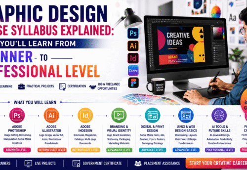 Graphic Design Course Syllabus Explained: What You'll Learn from Beginner to Professional Level (2026 Guide)