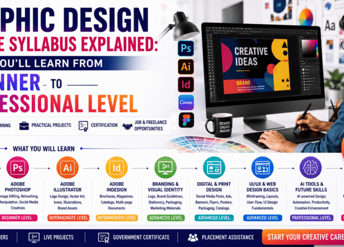 Graphic Design Course Syllabus Explained: What You'll Learn from Beginner to Professional Level (2026 Guide)