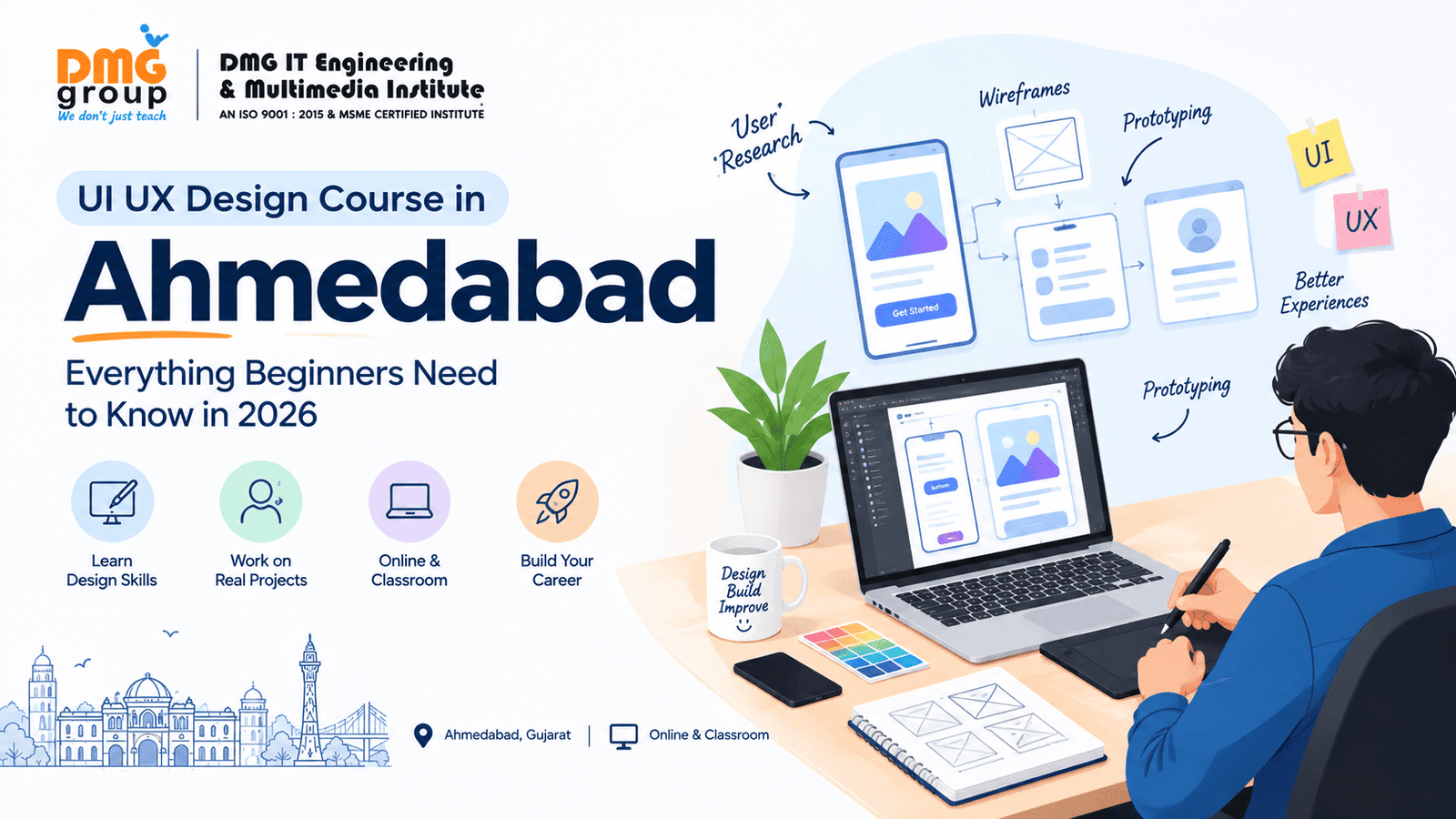 UI UX Design Course in Ahmedabad 2026: Fees, Skills, Career & Jobs