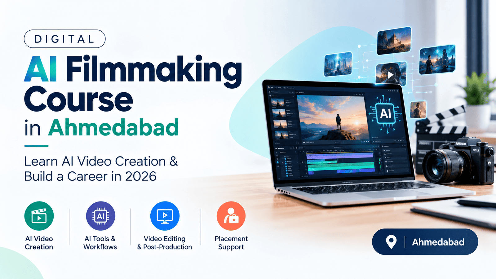 Digital AI Filmmaking Course in Ahmedabad: Learn AI Video Creation & Build a Career in 2026