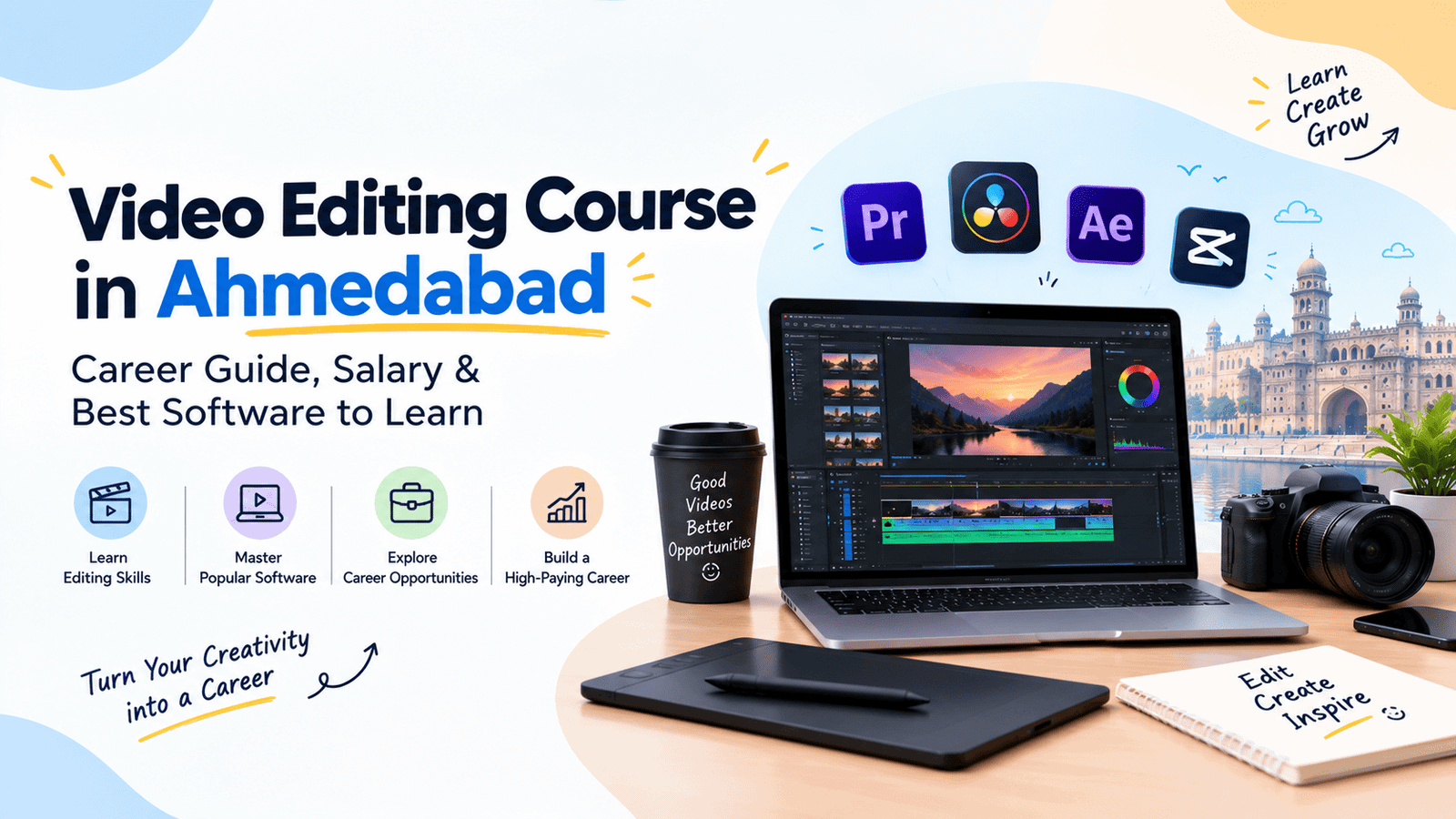 Video Editing Course in Ahmedabad: Career Guide, Salary & Best Software to Learn