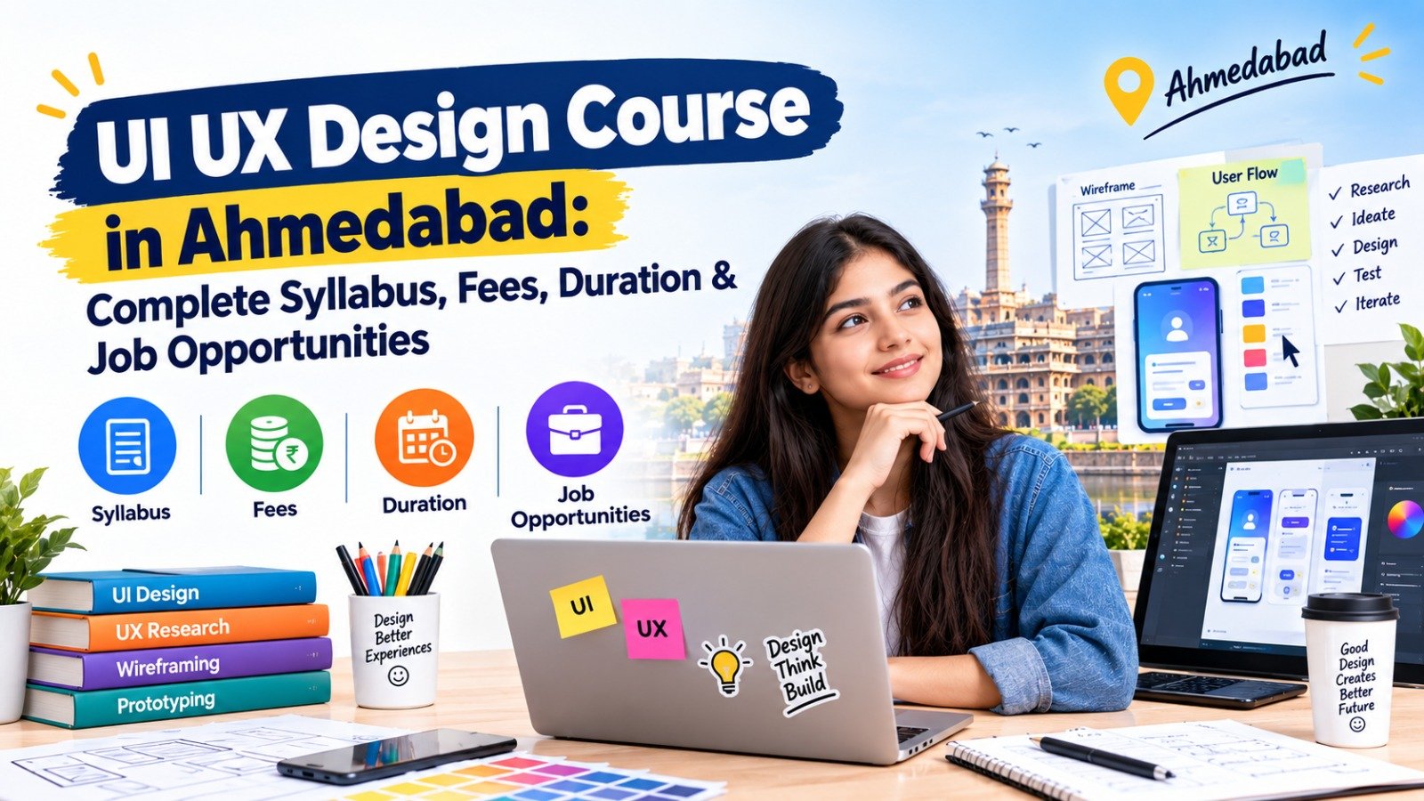 UI UX Design Course in Ahmedabad: Complete Syllabus, Fees, Duration & Job Opportunities