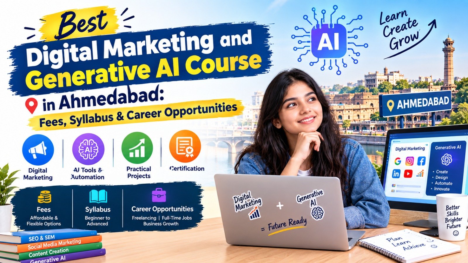 Best Digital Marketing and Generative AI Course in Ahmedabad: Fees, Syllabus & Career Opportunities
