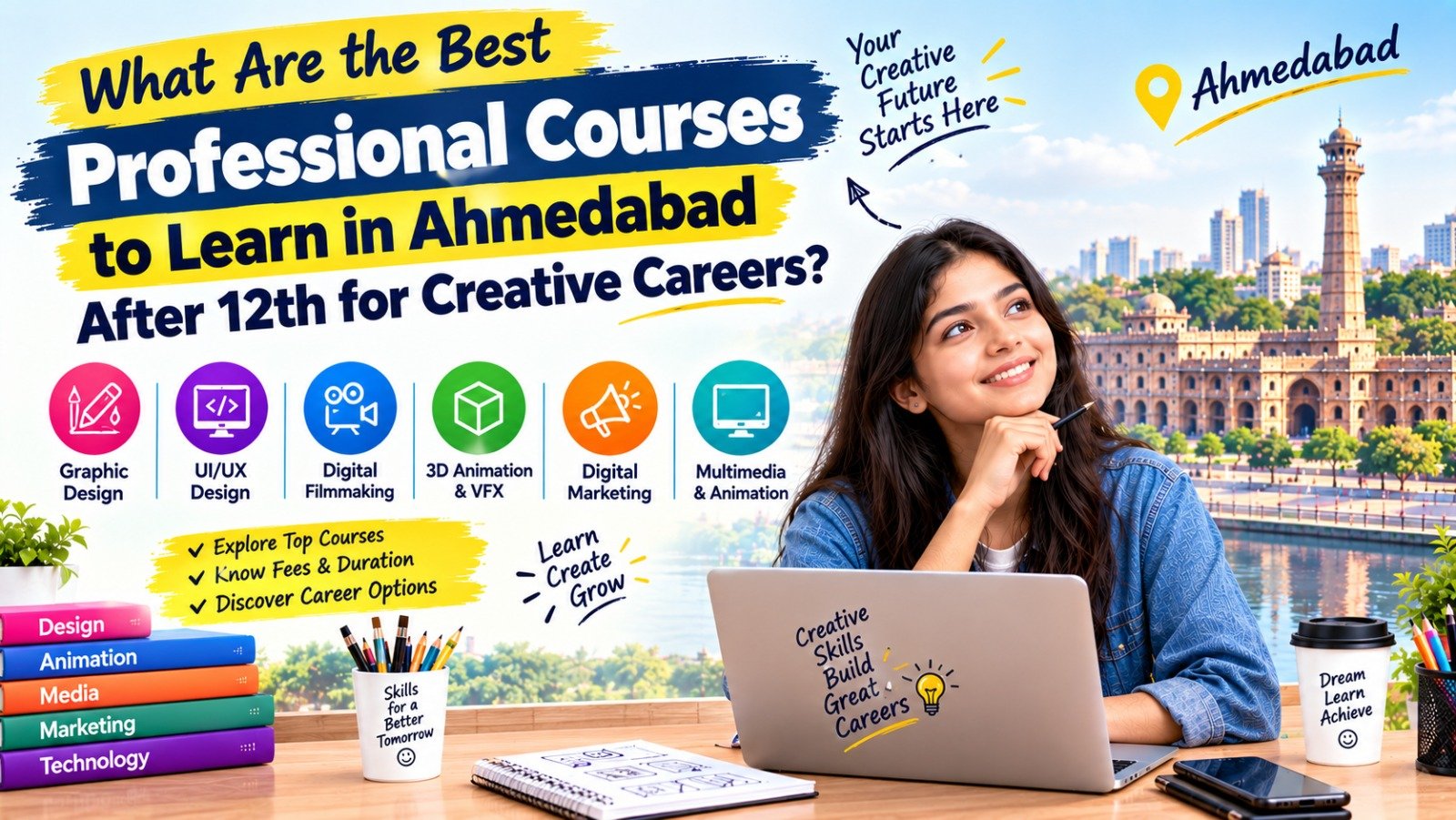 What Are the Best Professional Courses to Learn in Ahmedabad After 12th for Creative Careers?