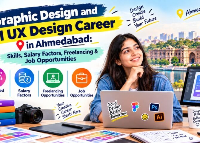 Graphic Design and UI UX Design Career in Ahmedabad: Skills, Salary Factors, Freelancing & Job Opportunities