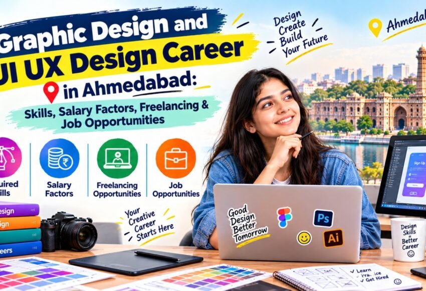 Graphic Design and UI UX Design Career in Ahmedabad: Skills, Salary Factors, Freelancing & Job Opportunities